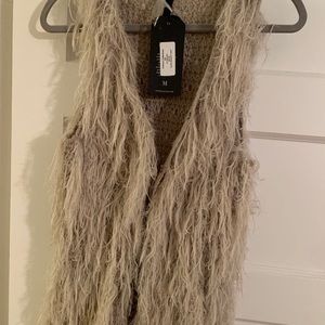 Brand bee shaggy vest